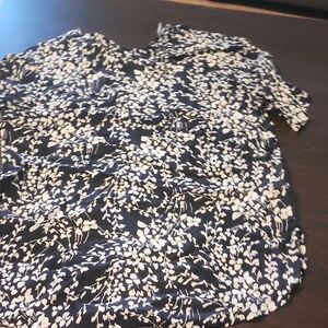 JH Collectibles Black and White Floral Top